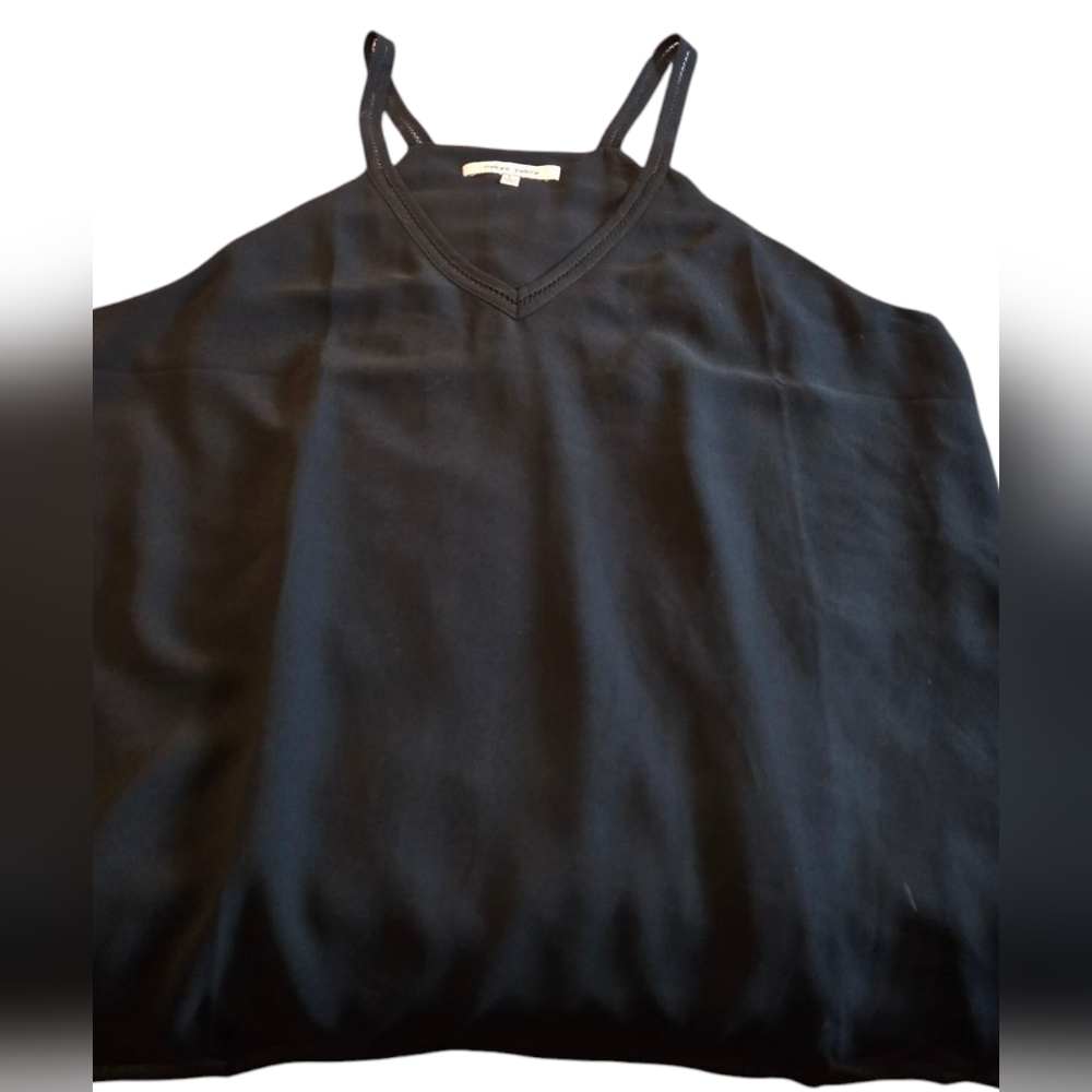 Naked Zebra Black Relaxed Camisole Top Size Large